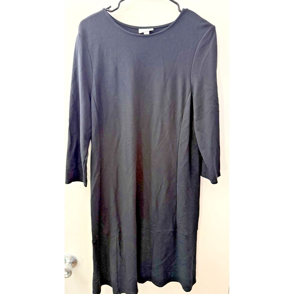 J Jill Black Goth Whimsygoth Dress Capsule Women's Large Midi Wicca Witchy